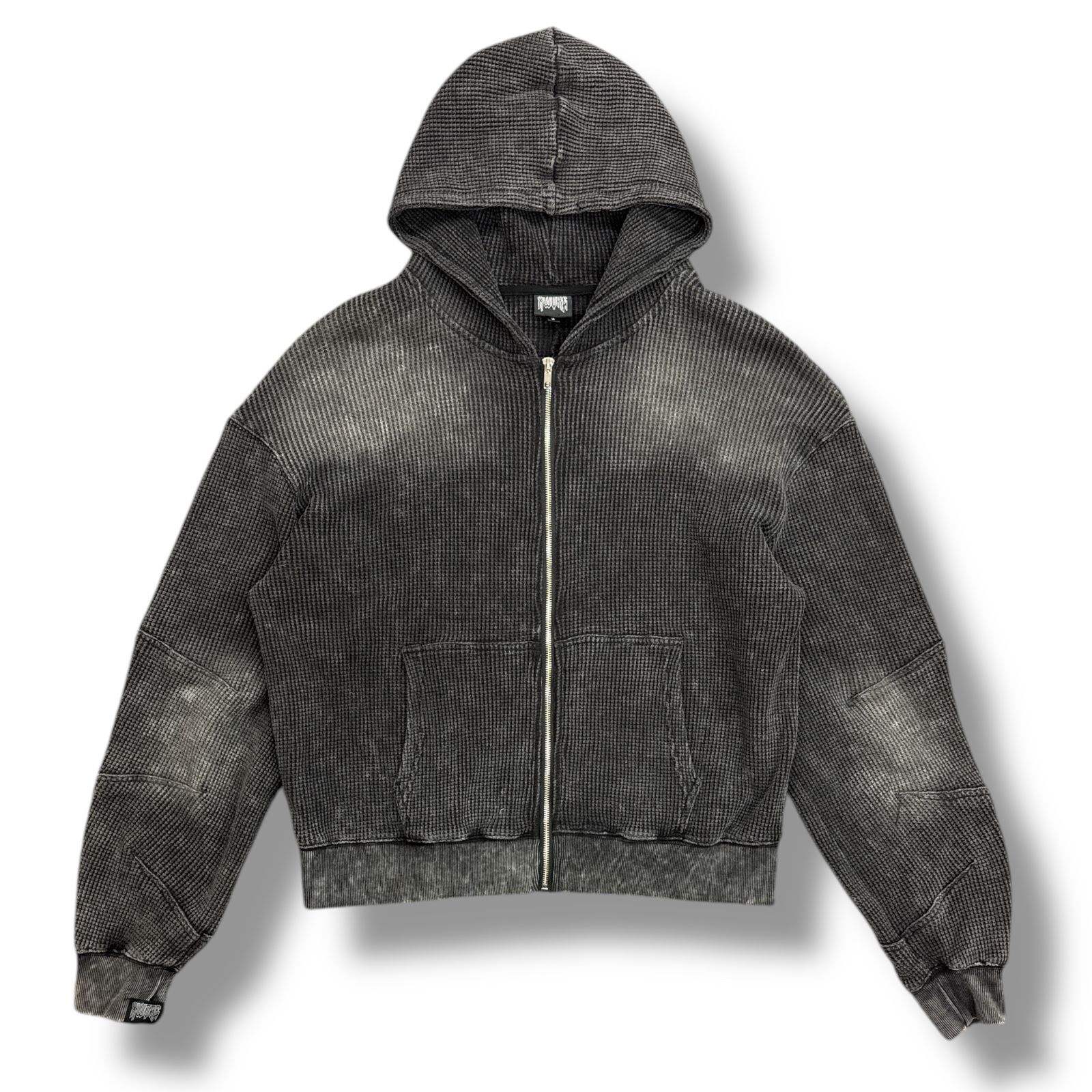 参考上代27800円 XWORE DARTED ZIP HOODIE サーマル ジップパーカー