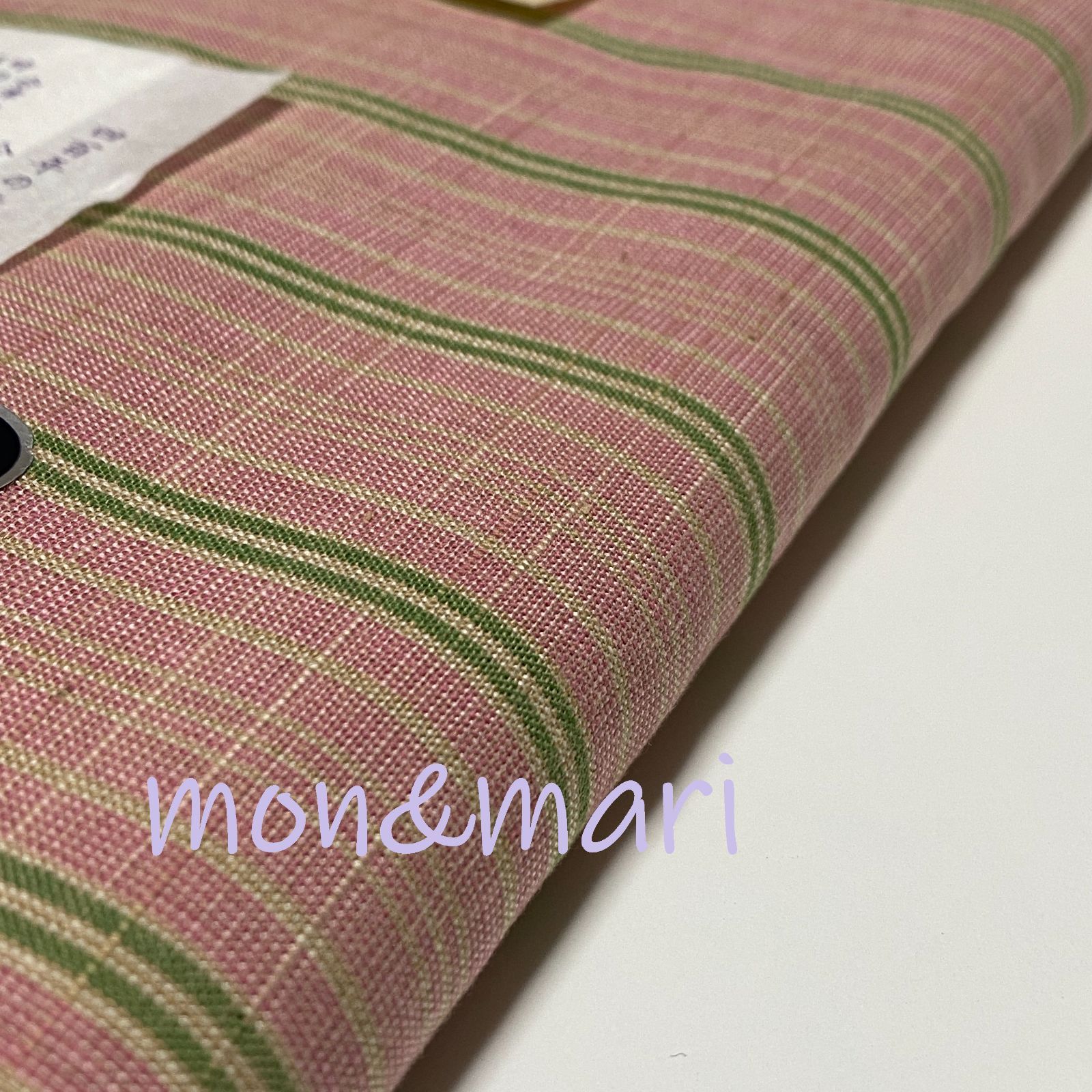 会津木綿 反物 一反 会津もめん 縞-2 暖色系 - メルカリ