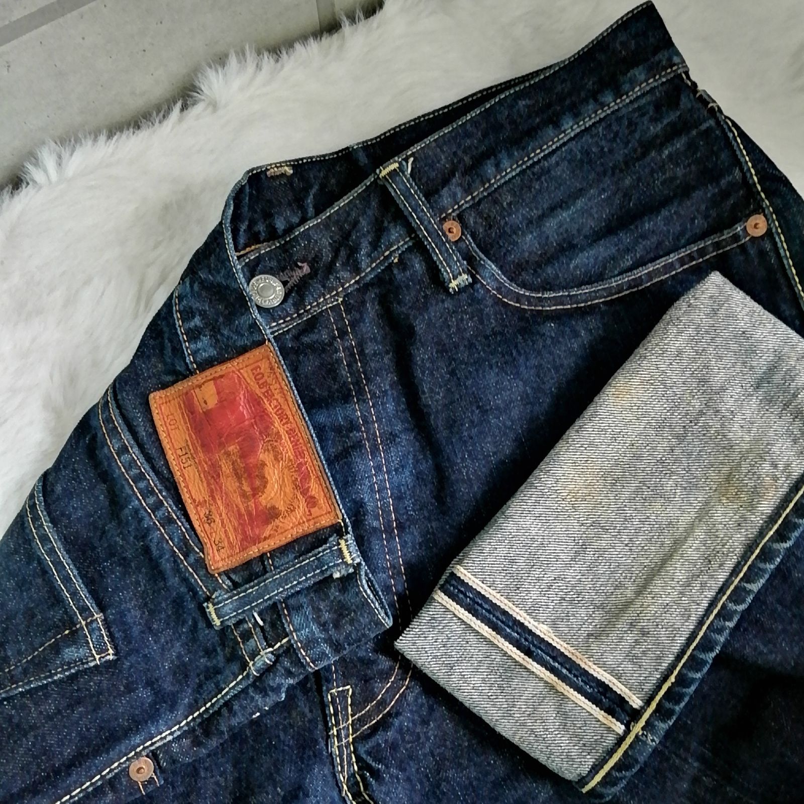 F.O.B FACTORY F151 W36 MADE IN JAPAN 濃紺 コットン100