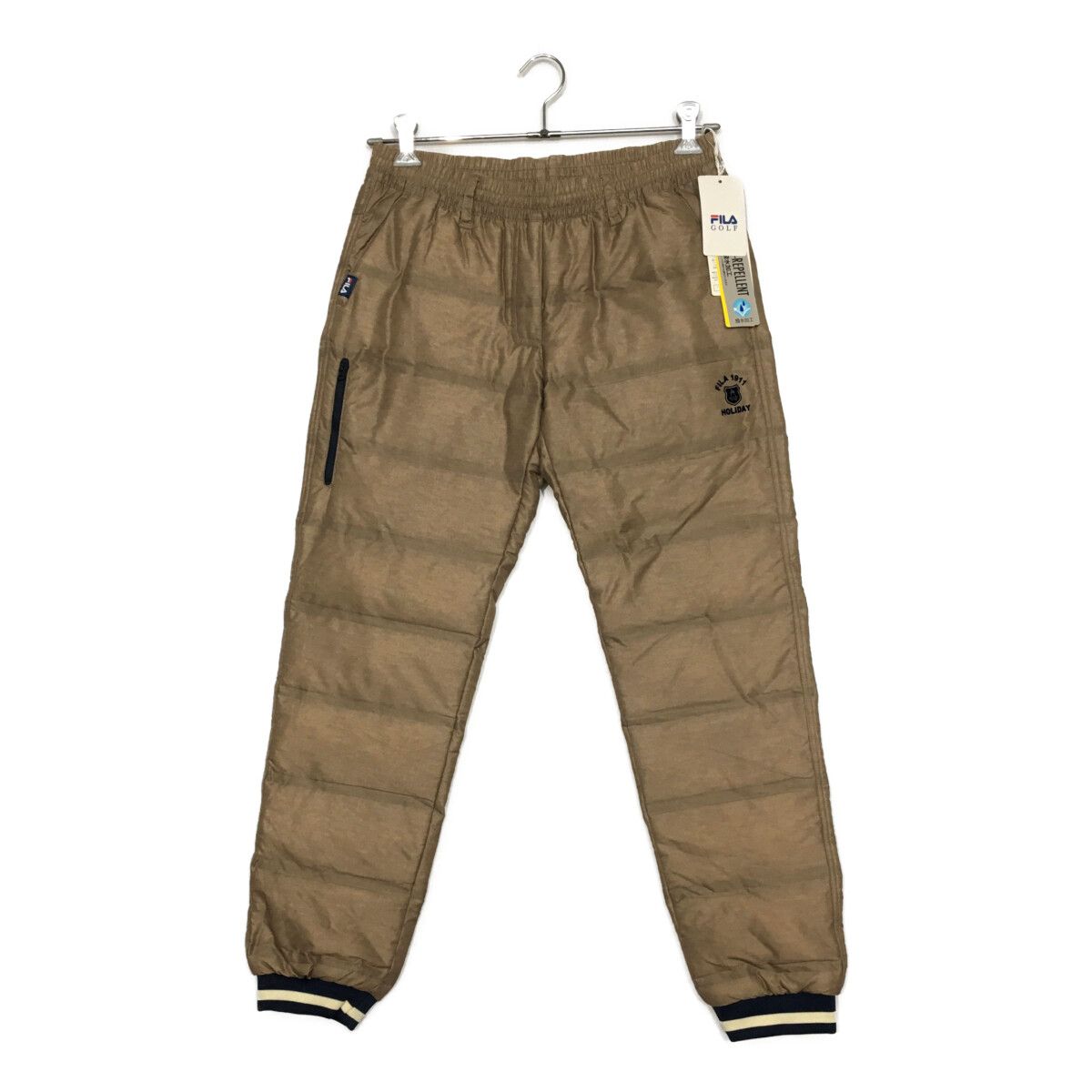レディース フィラゴルフ FILA GOLF パンツ LL 茶系 ベージュ系 ダウン 防寒