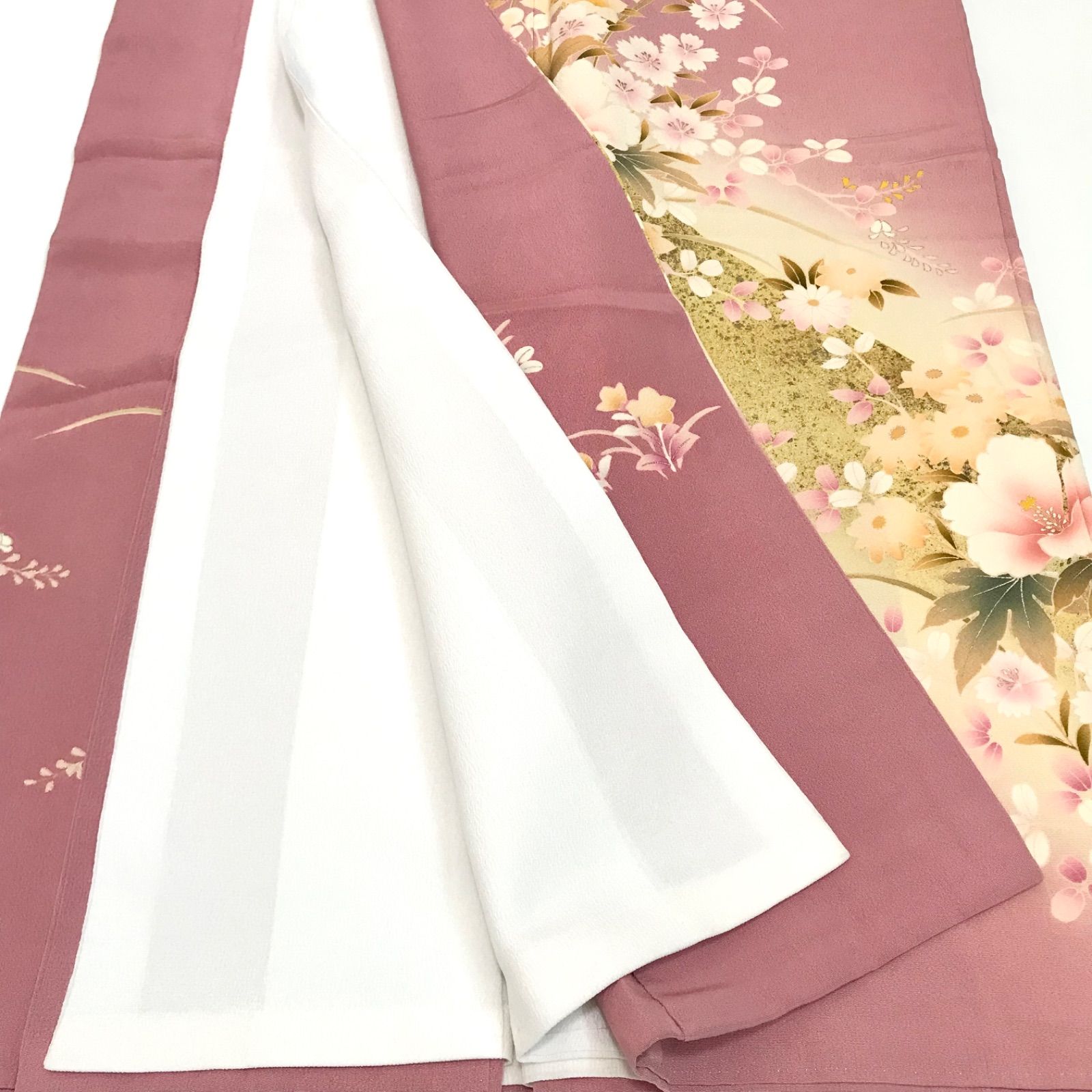 留袖]「JUNKO SHIMADA」島田順子 色留袖 美品 正絹 比翼仕立て