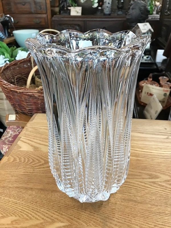 ノリタケ クリスタル 花瓶 27cm Noritake フラワーベース 花器 透明