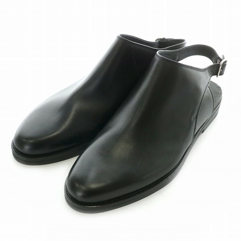 マルタンマルジェラ 22 Martin Margiela 22 レザー サンダル スリッポン ジャッパー 43 27.0 黒 ブラック |MP GY17