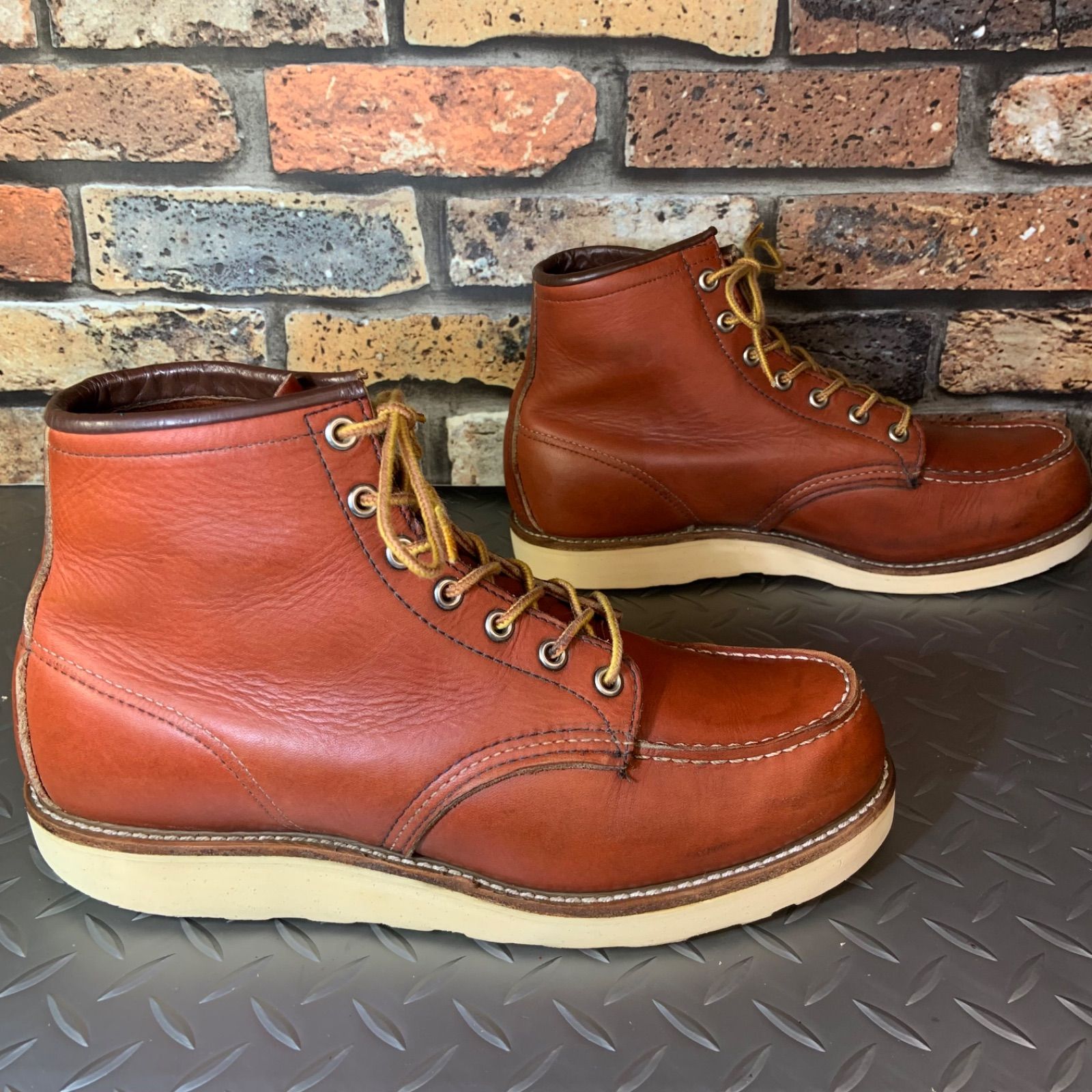 ☆REDWING 8875 モックトゥワークブーツ 刺繍羽タグ 2000年製 US9.5E