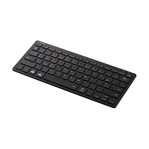 (まとめ) エレコムBluetoothミニキーボード ブラック TK-FBP102BK 1台 