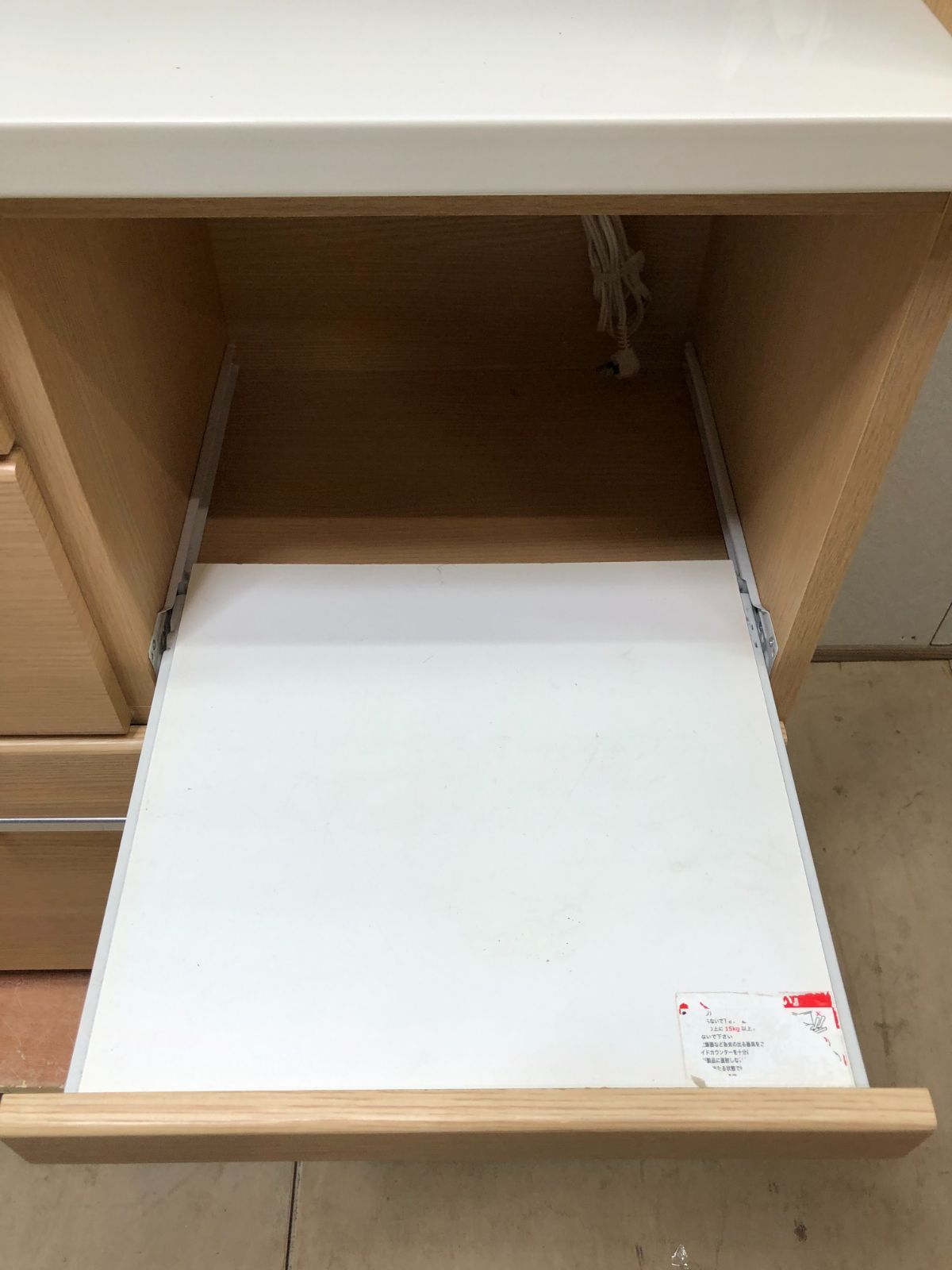 ニトリ 食器棚 RIPE-90KBS キッチン・レンジボード 250329-1 ニトリ