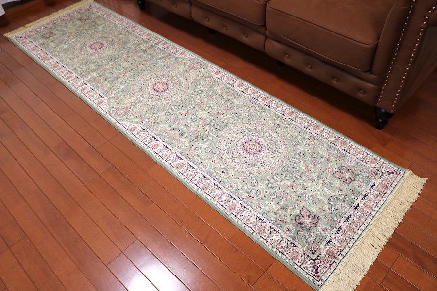 ランナー ペルシャ柄絨毯 67×240 新品未使用 ラグ カーペット