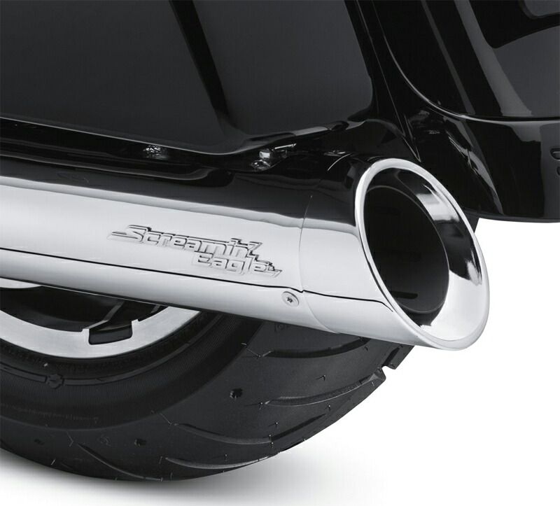 【新作到着!!】 Two-Piece エンドキャップ クローム 2017年以降ツーリングモデルで4.5インチストリートキャノンマフラー装着車 コミュニケーションのある