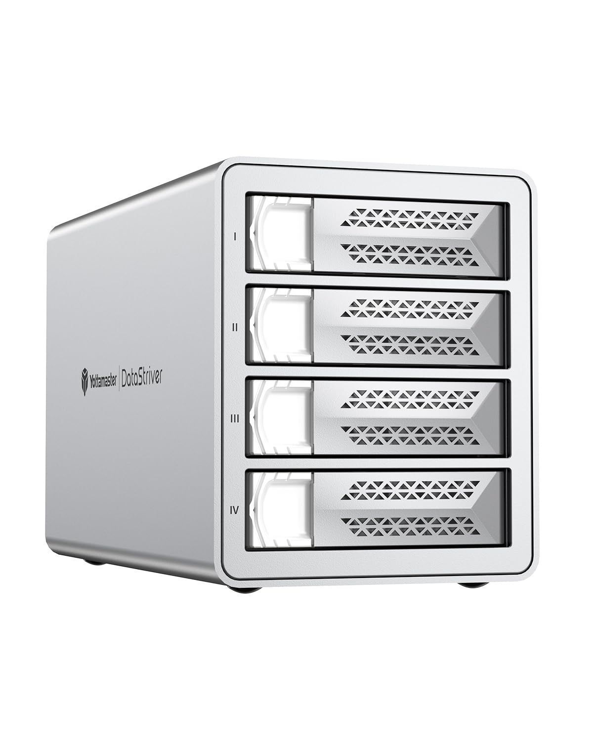 数量 グレー マックスタイル VN400C3 アルミ 外付けハードドライブエンクロージャ 大容量 中小企業向け 22TB×4台搭載 88TB ハードディスクケース 4Bay Type-C接続 Gen.2 USB3.1 デイジーチェーン機能搭載