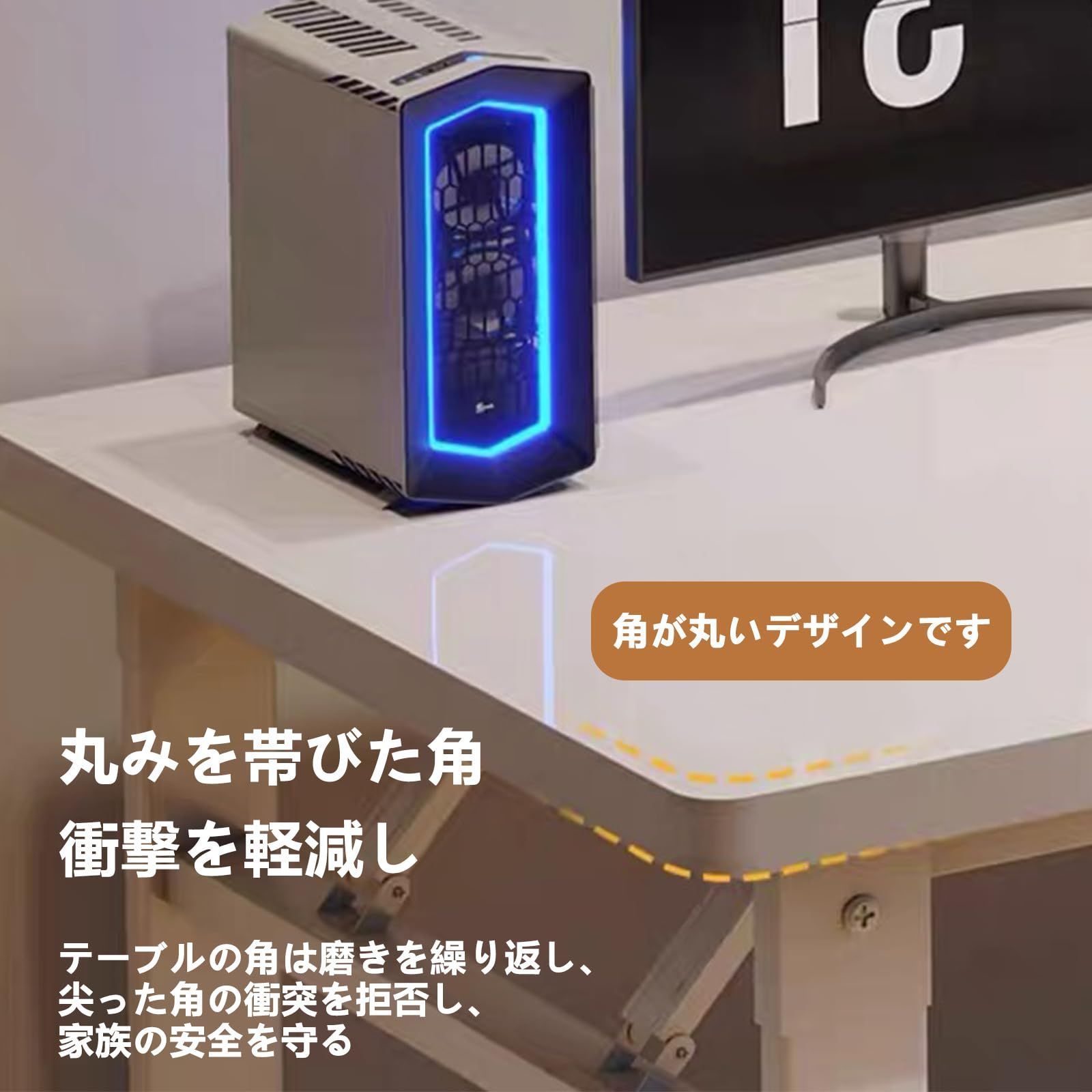 会議テーブル 勉強机 書斎デスク 化粧台 学習机 調理台 作業台 組立不要