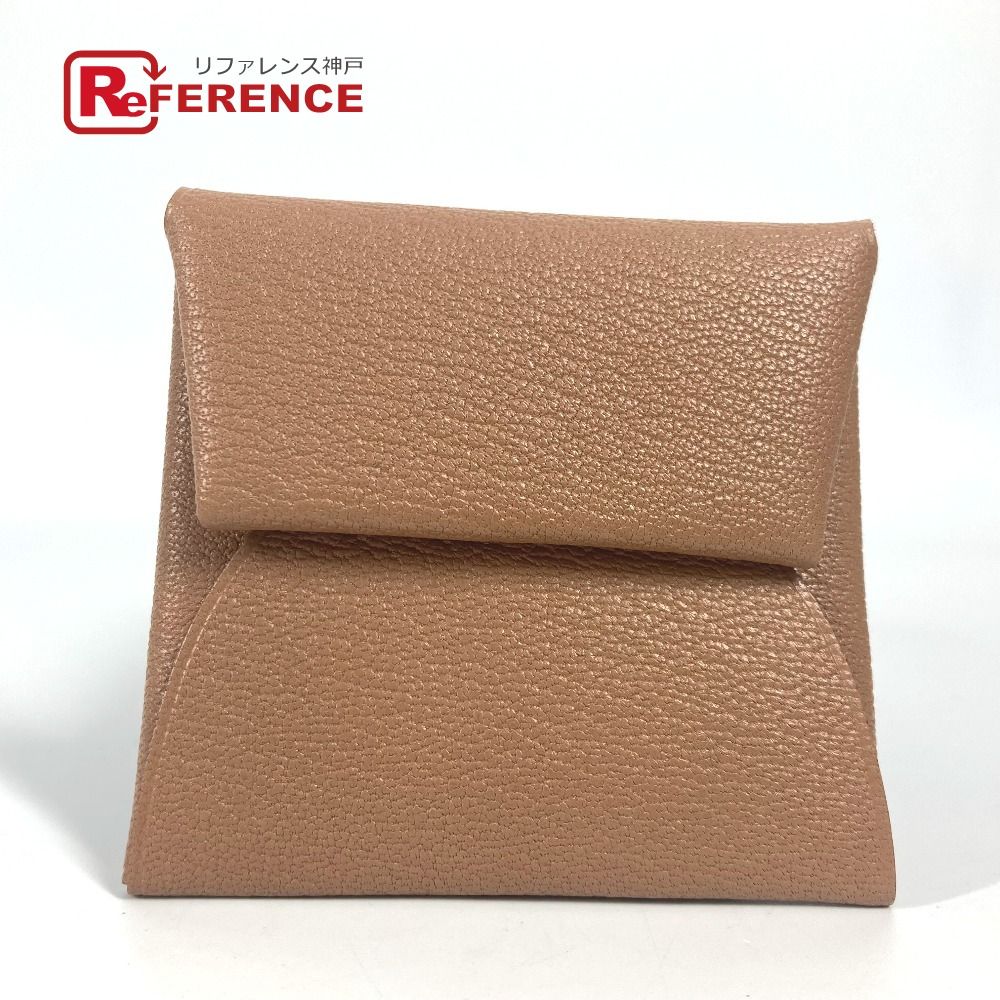 HERMES エルメス コインケース バスティア ヴェルソ シェーブル ケブラコ|モーヴシルベストル ブラウン