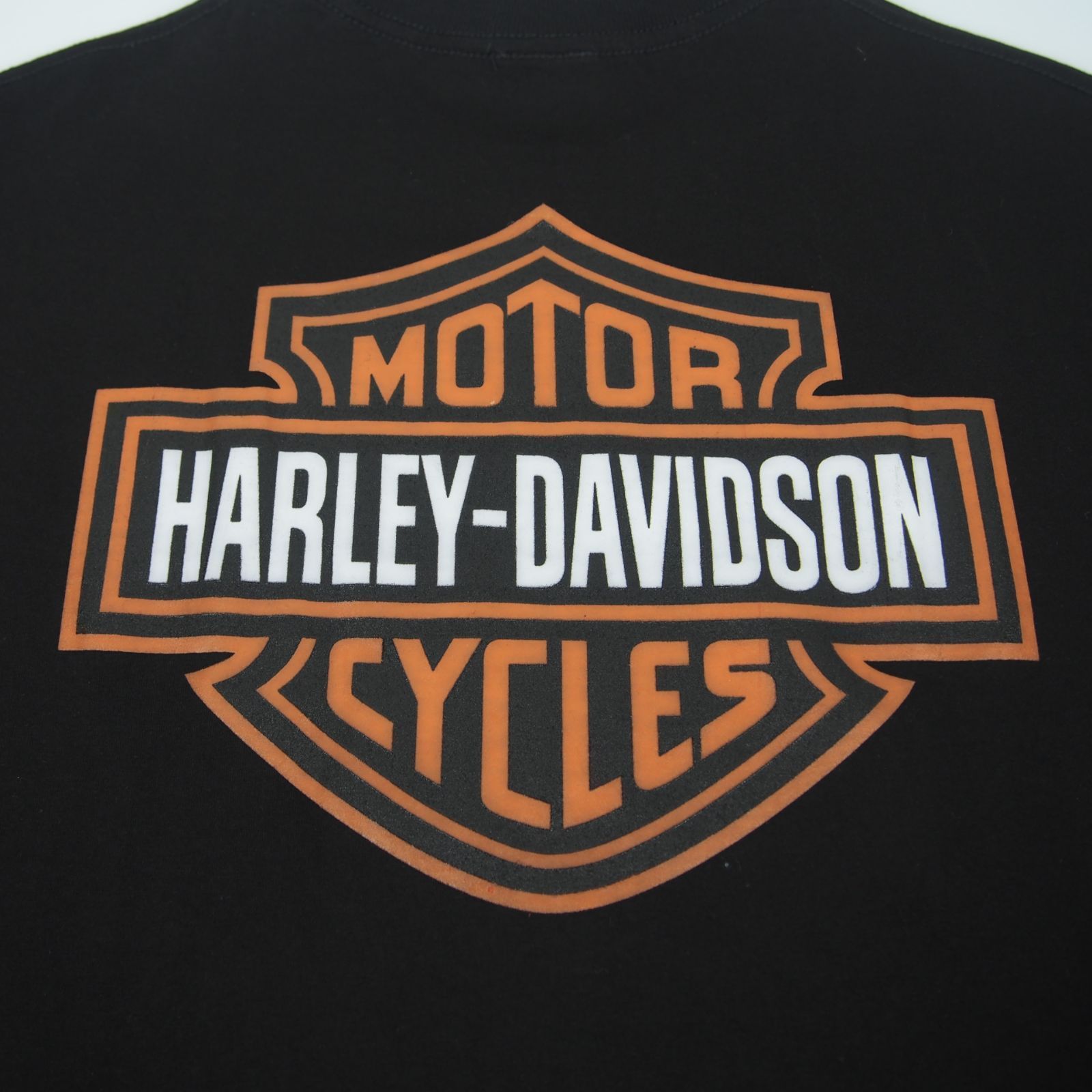 Harley-Davidson ハーレー プリント 長袖Tシャツ ロンT 黒