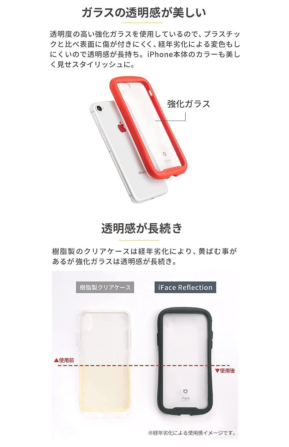 iFace リフレクションクリアケースiPhone14 ブラック