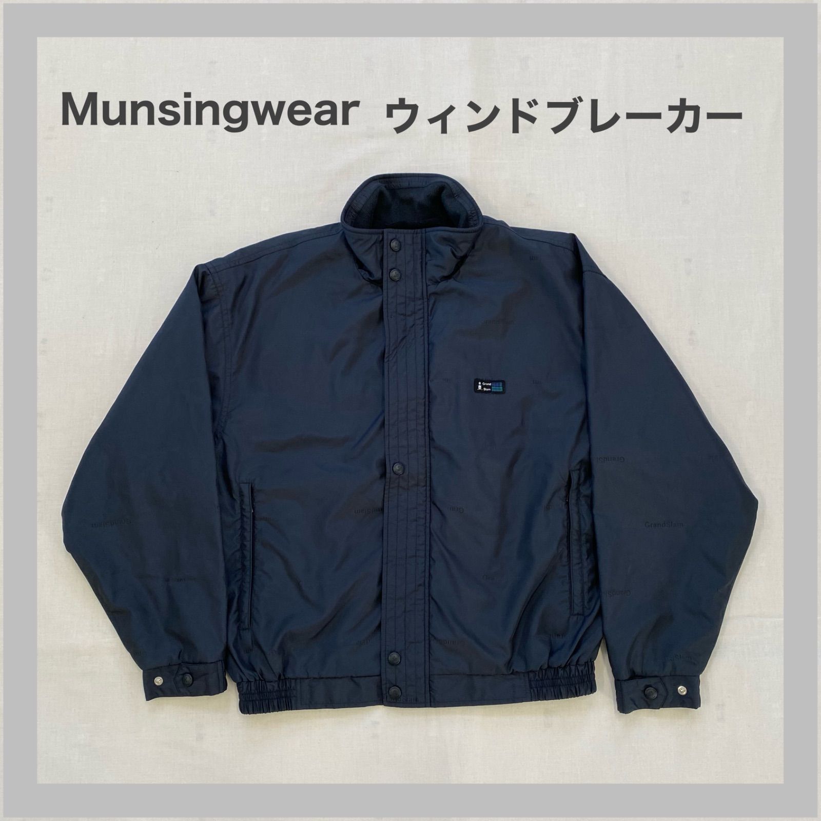 美品 Munsingwear ナイロンジャケット サイズL マンシングウェア ゴルフ GOLF ウィンドブレーカー Munsingwear 公式 マンシングウェア ナイロンパッカブル