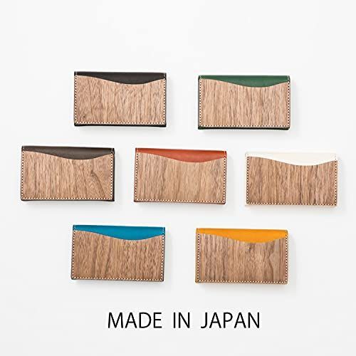 グリーンネイビー VARCO REAL WOOD design card case 名刺入れ カード