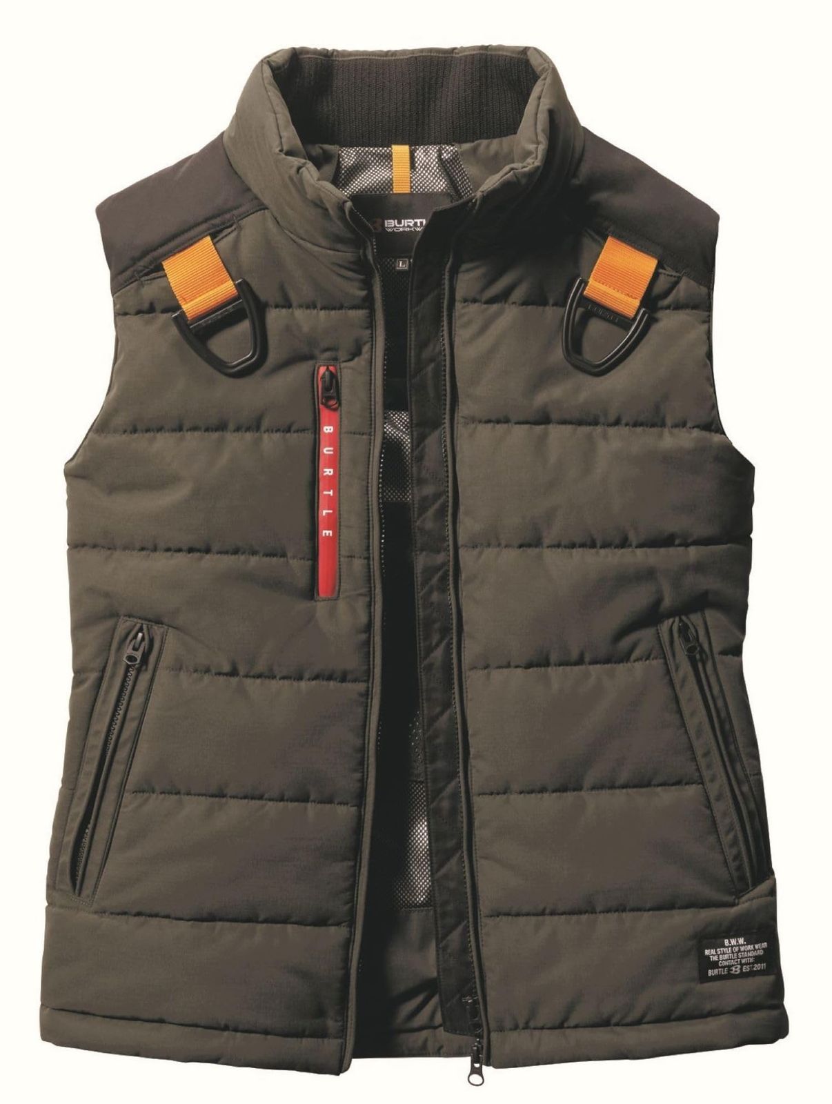 BURTLE バートル 防寒ベスト ユニセックス 秋冬用 ミルスグリーン 5044 14 XXL ミルスグリーン 2XL
