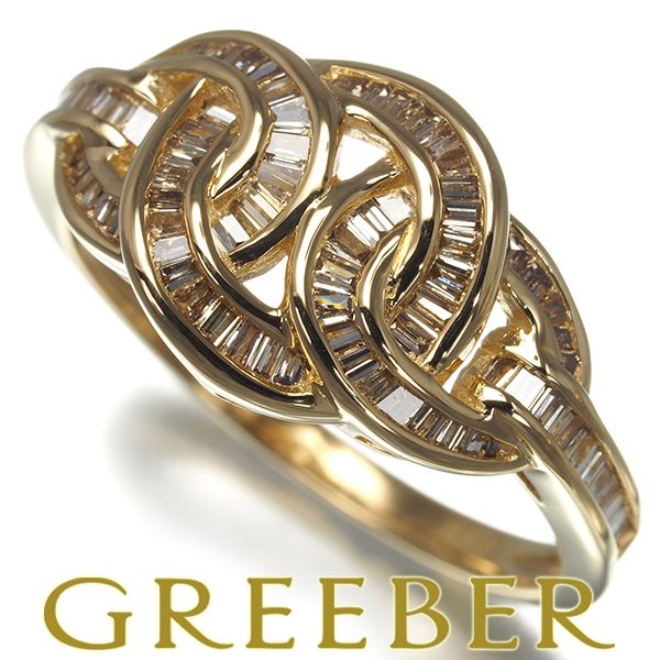 iro商品　　k18YGブラウンダイヤリング GSTV K18YG ブラウンダイヤモンド リング BRD 約1.80ct