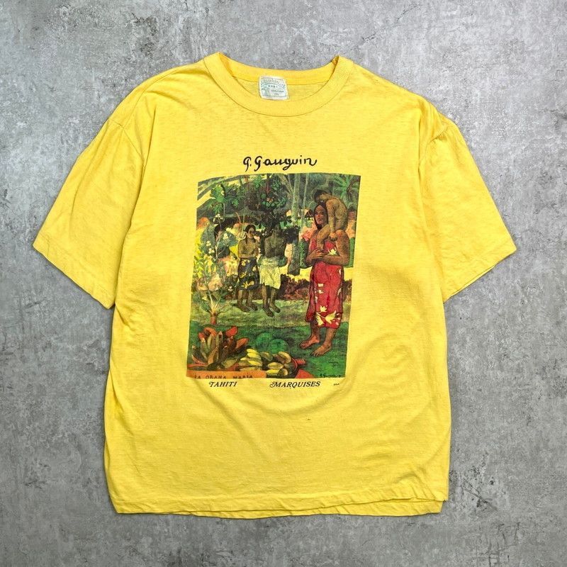 90年代 Paul Gauguin ポール・ゴーギャン アートプリントTシャツ 