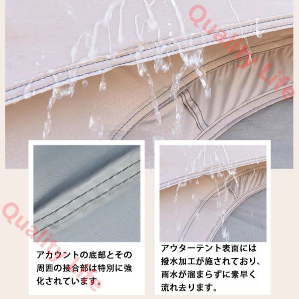 6-8人用 防風防水キングキャンプ