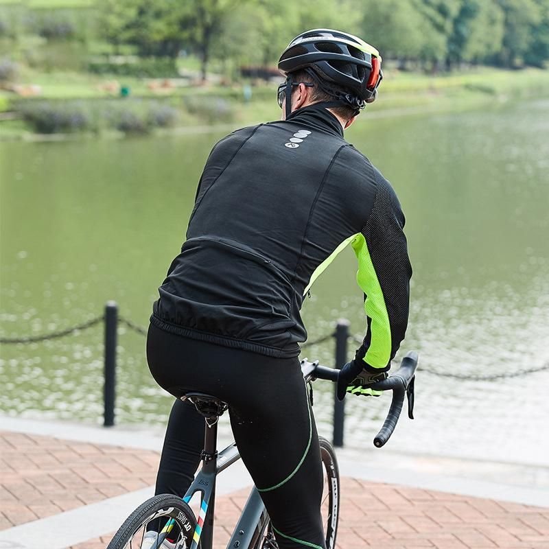 冬用 長袖 裏起毛 メンズ レディース サイクルウェア ジャケット サイクリ2 | [Morethan] サイクルジャージ 裏起毛 (S⁄カーキ⁄長袖) 秋 冬