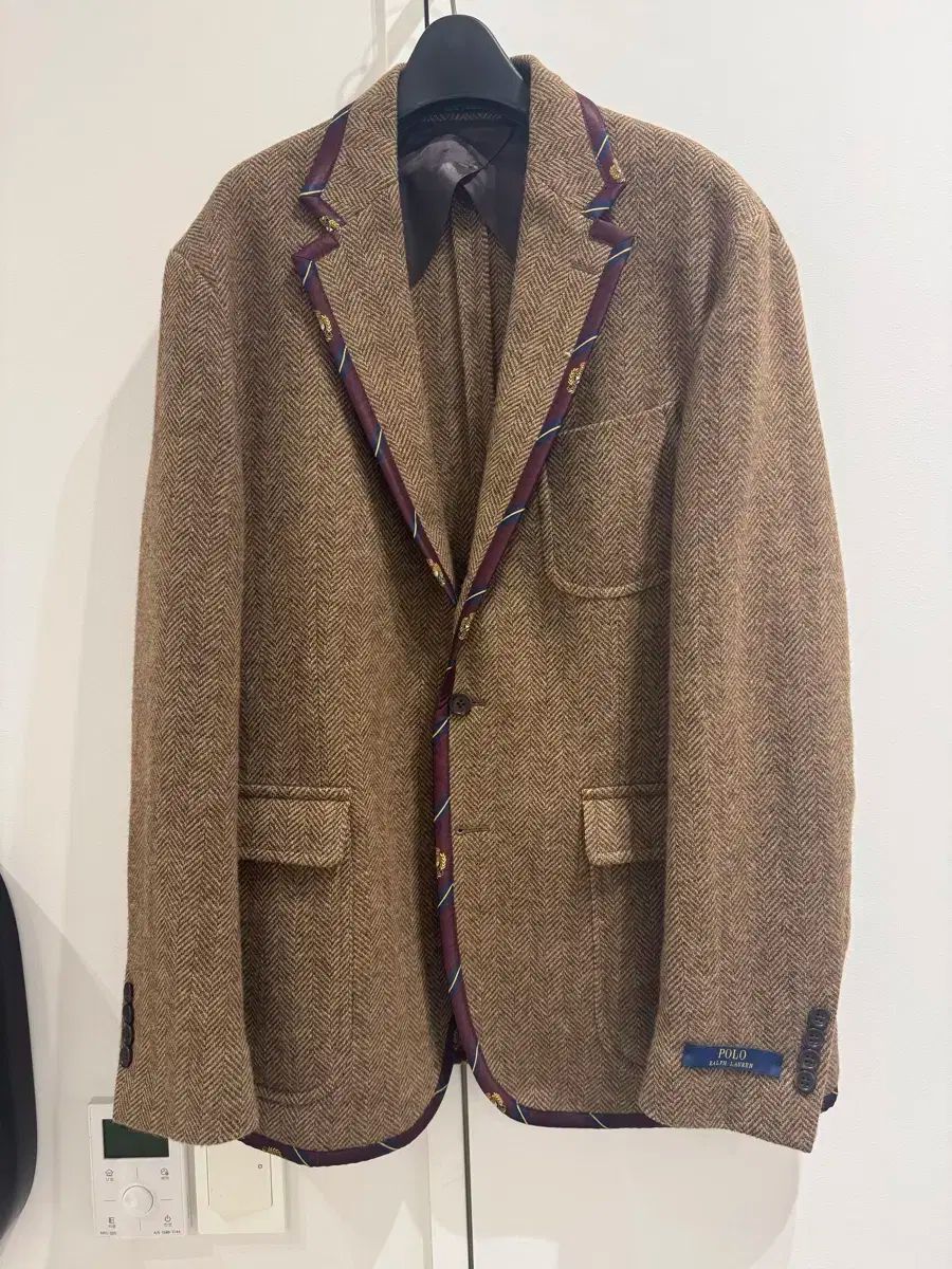 ポロ ラルフローレン ヘリンボーン パイピングジャケット