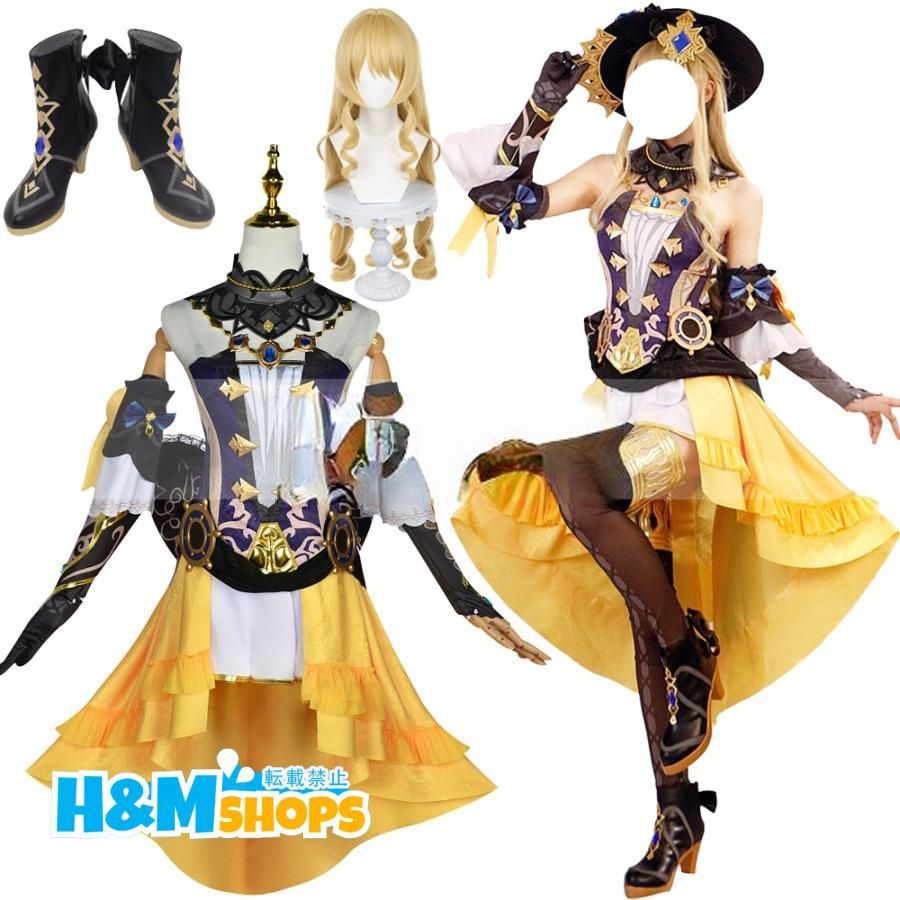 豪華版 原神 げんしん Genshin ナヴィア コスプレ衣装 Navia cosplay 仮装 帽子付き イベント クリスマス ハロウィン ステージ 文化祭