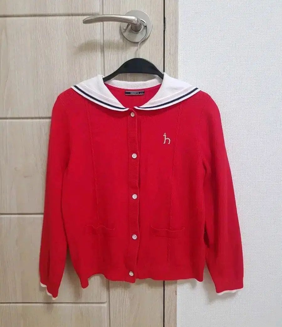 Hazzys Kids へジスキッズ セーラー カーディガン 130