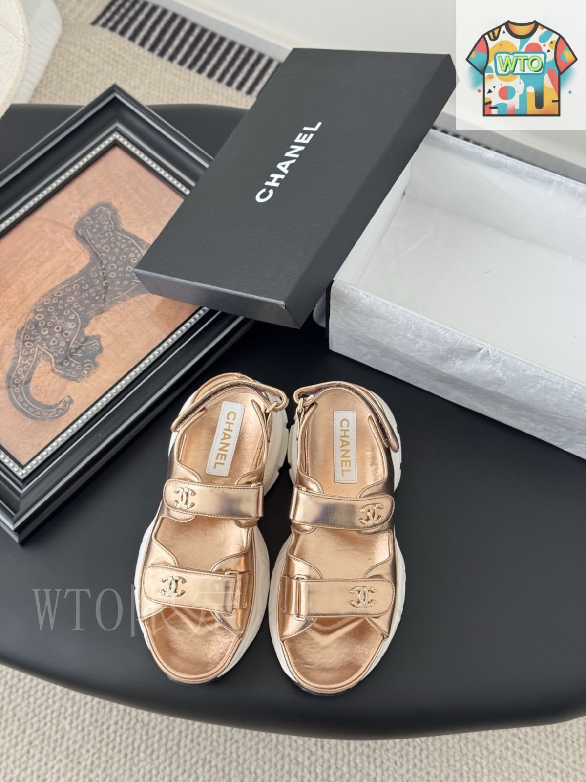 ★25メティエダール★【CHANEL】シンプルなのに映えるサンダル Chanel 25 マジックテープサンダル05-1 - メルカリ