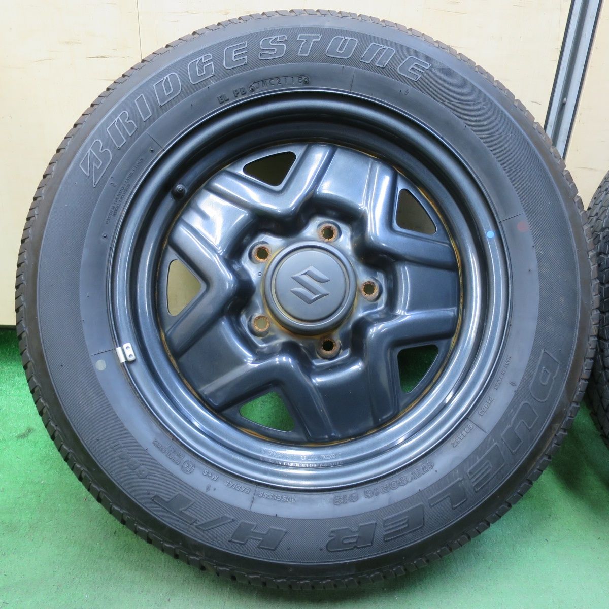 バリ溝 8.5分 スズキ JB64 ジムニー 純正 スチール 175|80R16 ブリヂストン デューラー H|T 684Ⅱ 16インチ PCD139.7|5H 5100908イノ