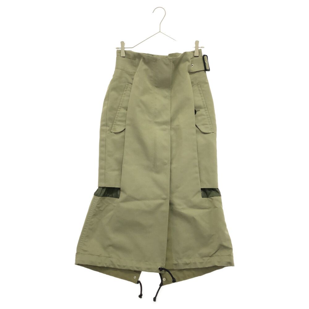 Sacai (サカイ) 22AW Cotton Gabardine Mix Skirt コットン ギャバジン