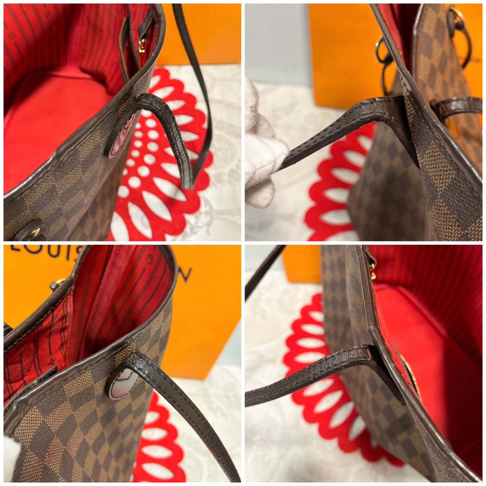 極上美品 LOUIS VUITTON ルイヴィトン ネヴァーフル MM ダミエ