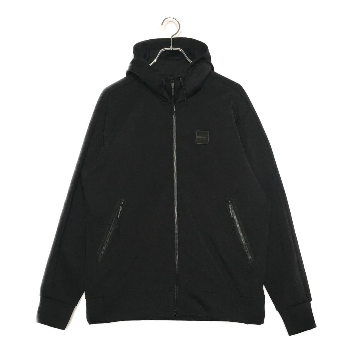 メンズ ブリーフィング BRIEFING パーカー L 黒 ブラック ダブルジップ シンプル