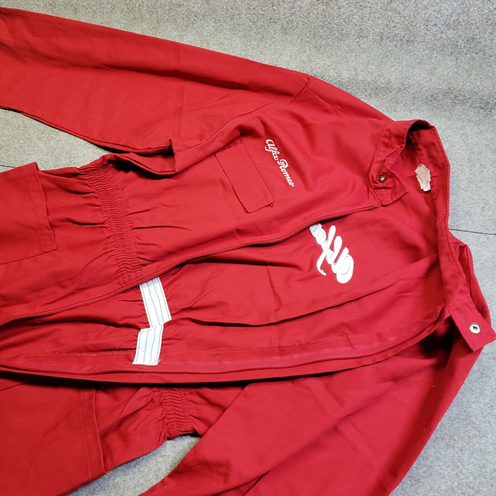 Alfa Romeo（アルファロメオ）ワークライン つなぎ 作業用 レッド系 52