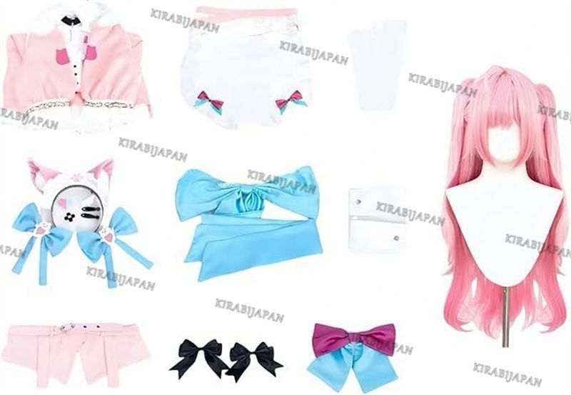 結城 さくな コスプレ 衣装 ウィッグ メイド服 耳付き コスプレ 結城 さくな コスプレ 衣装 ウィッグ メイド服 耳付き コスプレ