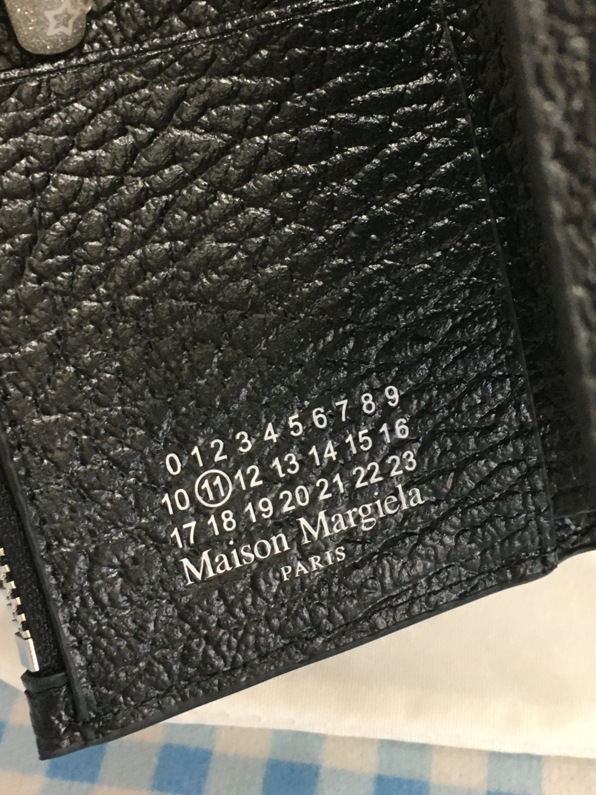 Maison Margiela メゾンマルジェラ 三つ折り財布 ミニ財布 スリーフォールドウォレット ブラック