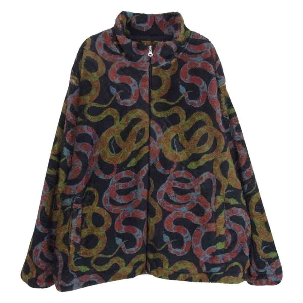 CALEE キャリー 22AW Allover snake pattern fleece jacket スネーク 