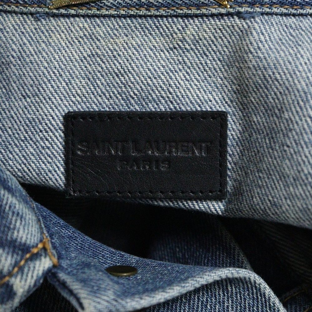 SAINT LAURENT PARIS (サンローランパリ) PATCHED DENIM JACKET