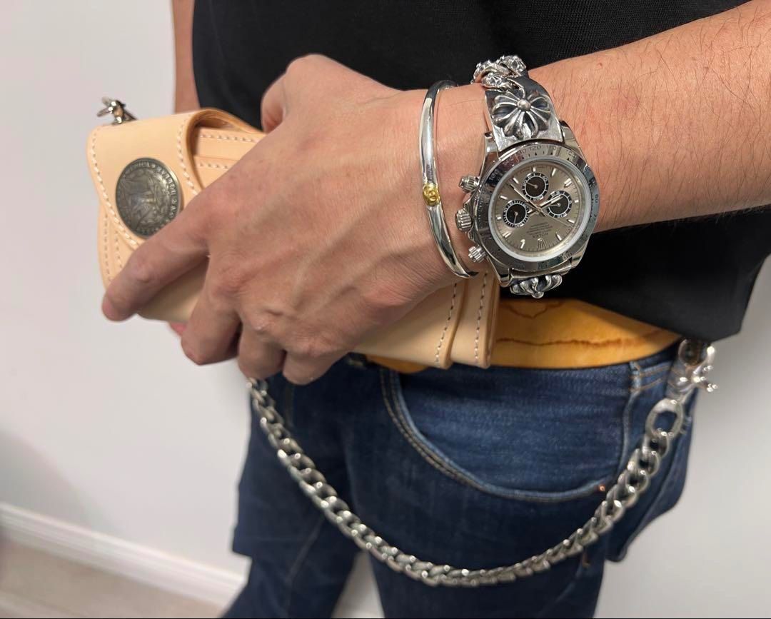 ⭐️JEN Watch 全花コマウォッチクラッシュベルト 17cm 刻印有 - メルカリ
