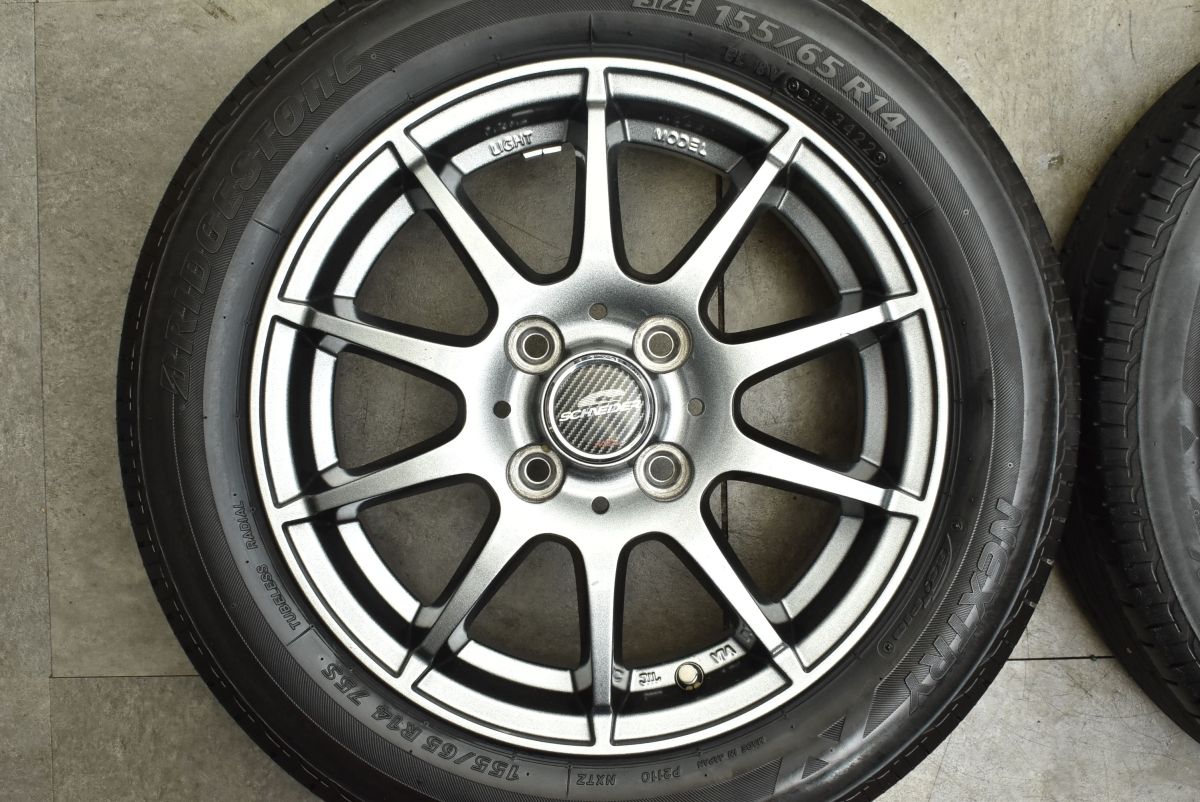 【2023年製 バリ溝 美品】シュナイダー 14in 4.5J +45 PCD100 ヨコハマ アイスガード iG60 155/65R14 N-BOX デイズ サクラ ワゴンR アルト 低価，お買い得 交換用シュナイダー 14in 4.5J +45 PCD100