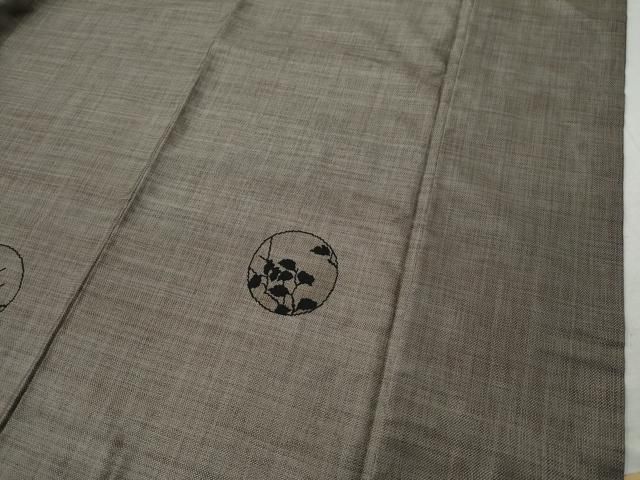 平和屋着物○本場大島紬 訪問着 9マルキ 泥染め 松竹梅丸文 恵大島紬