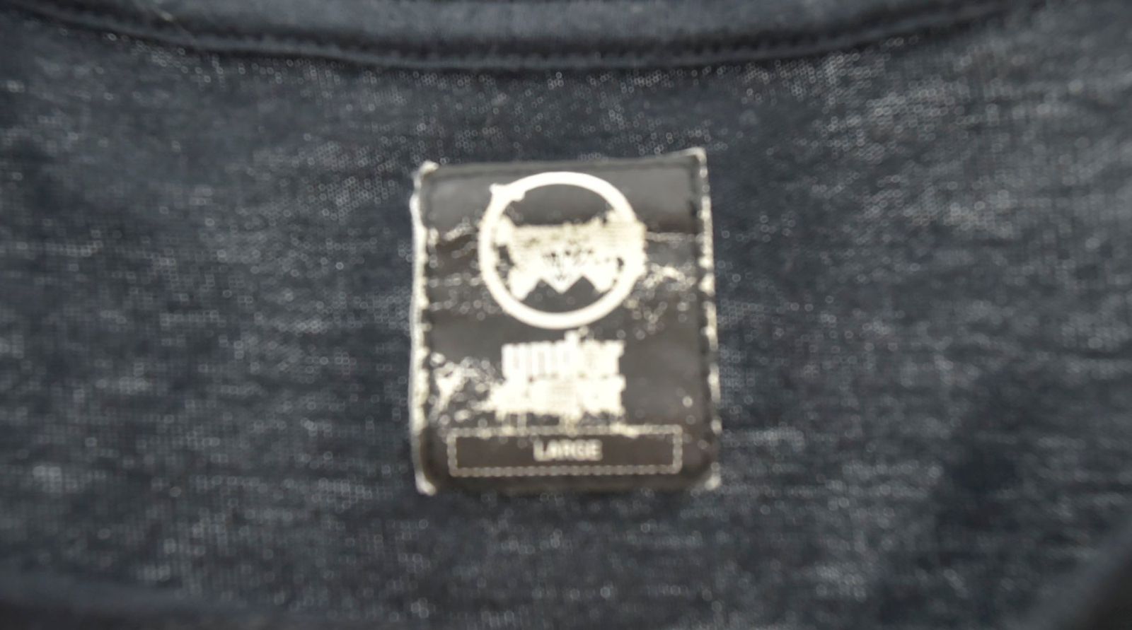 アンダーカバー UNDERCOVER 01AW DAVF期 プリント 長袖Tシャツ 黒 ロン 