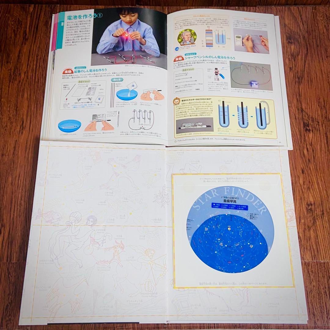 Z5【9冊】小学館の図鑑NEO 地球 動物 星座 魚 絵本 セット