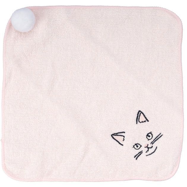 1個】まんまるしっぽハンカチ 180-171455/キジトラ 180-171456/ピンク