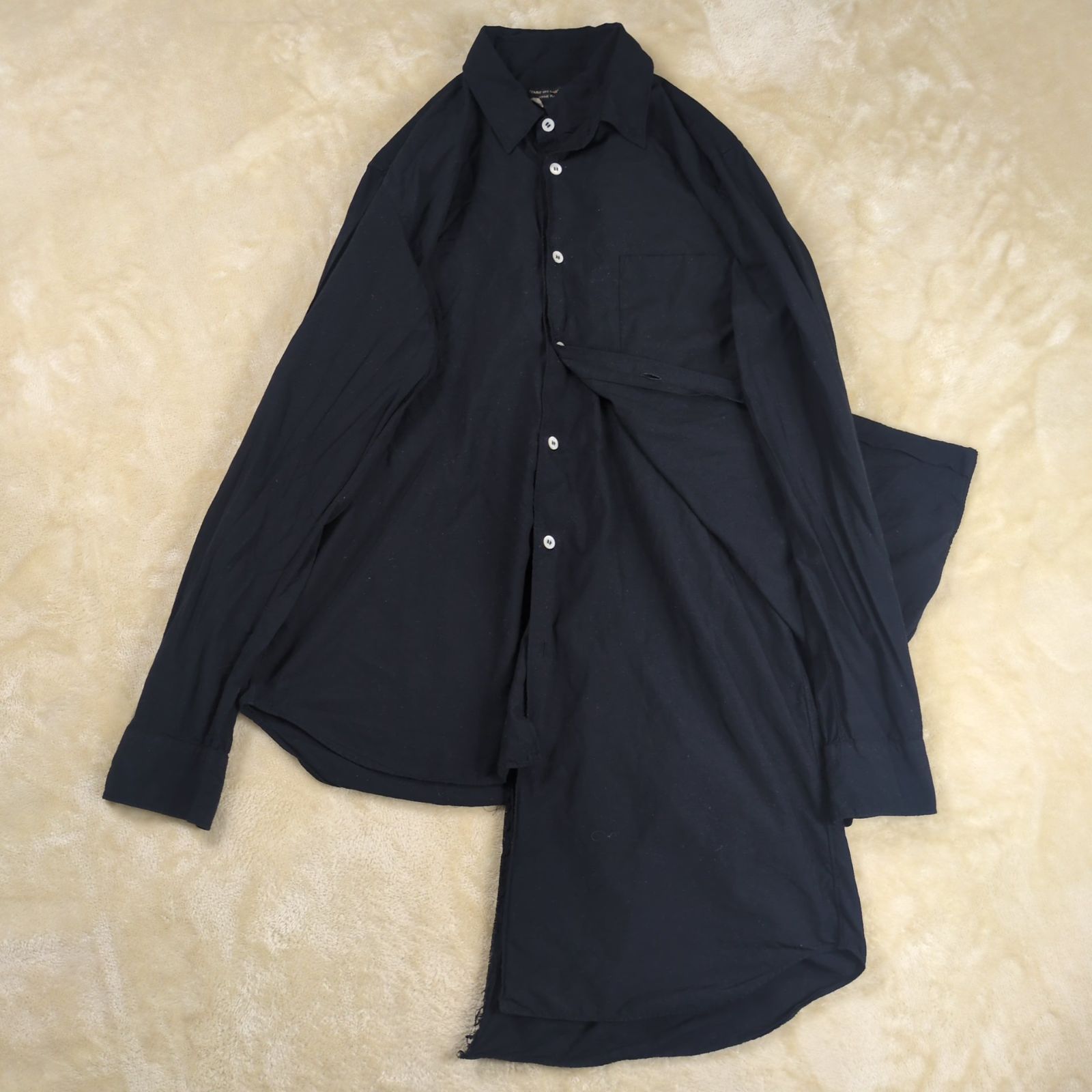 【希少】コムデギャルソンオムプリュス 19AW レイヤード エステルシャツ S 4b28e26792348ee9f1031ae03f8a1f