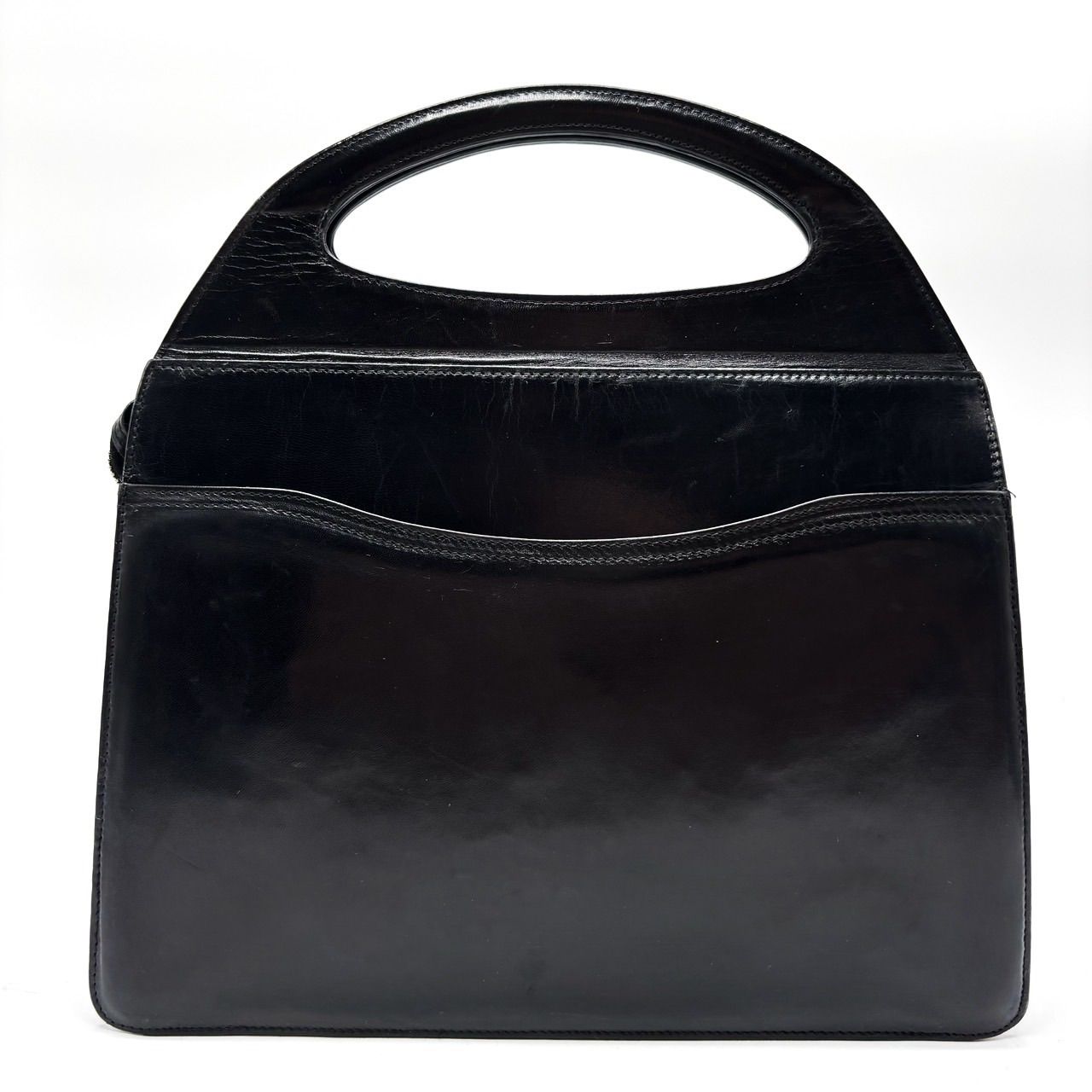 ✨良品✨ BALLY バリー ハンドバッグ レザー 革 ブラック 黒