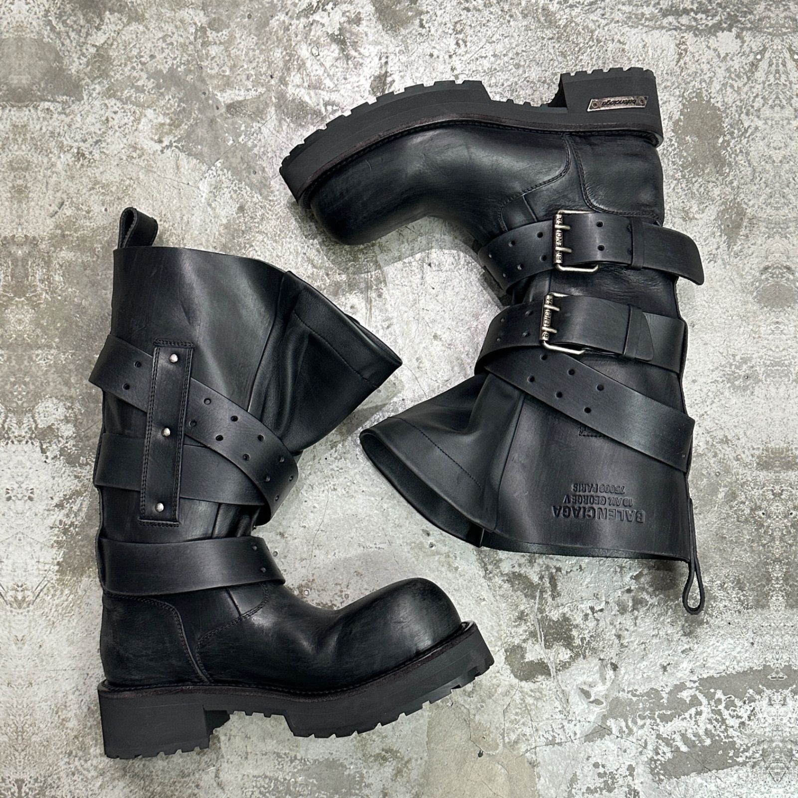 参考上代334400円 BALENCIAGA Venom ヴェノム レザー ハイブーツ
