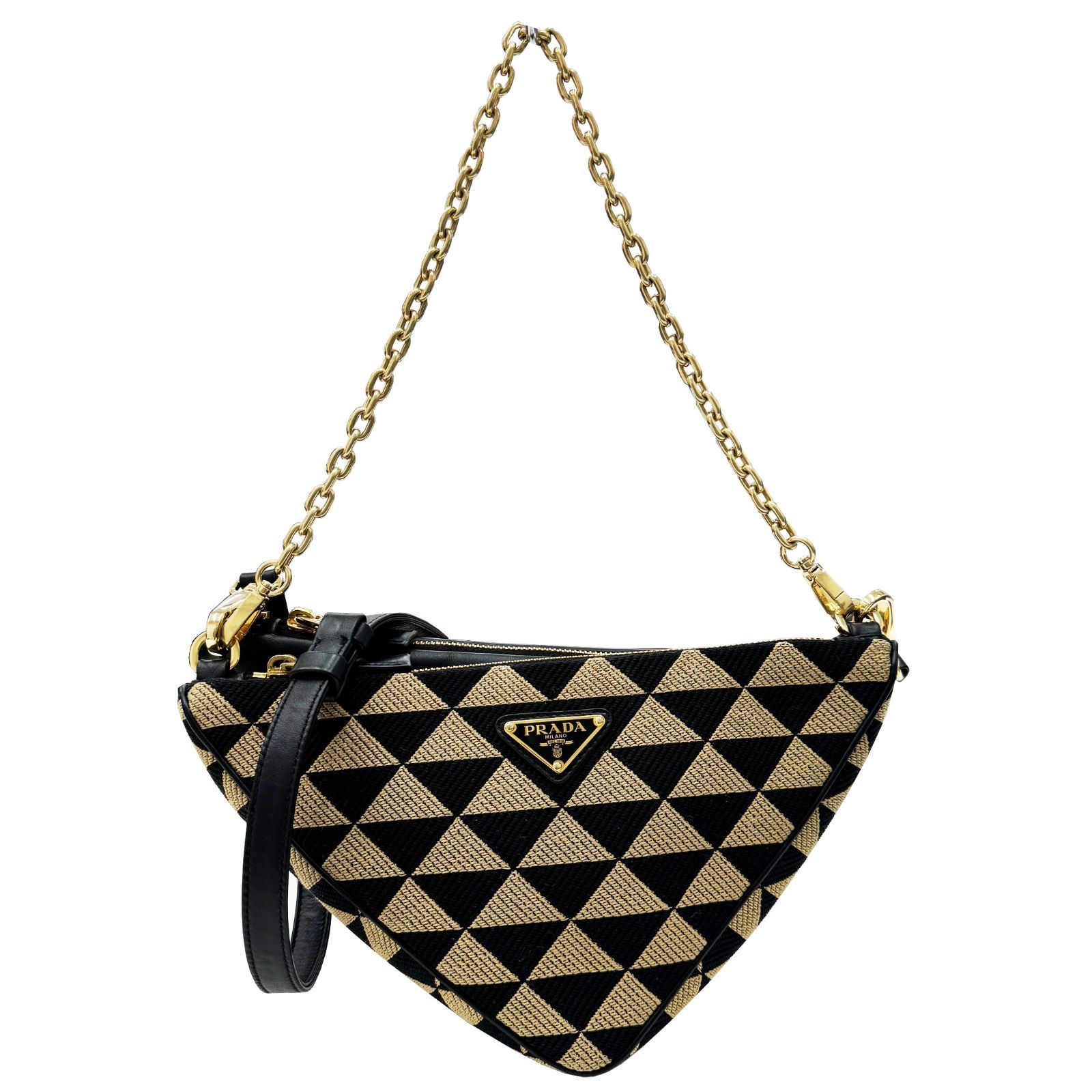 PRADAシンボルトライアングルミニバッグ 楽天市場】【最終値下げ】【美品】【RI】PRADA （プラダ
