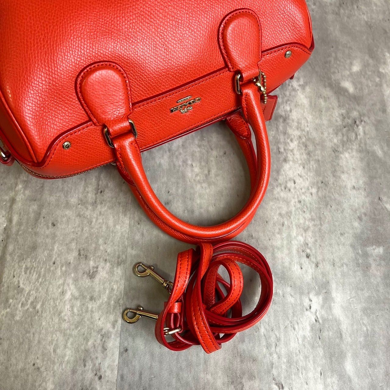 ✨良品✨ COACH コーチ 2way ミニボストンバッグ ショルダーバッグ