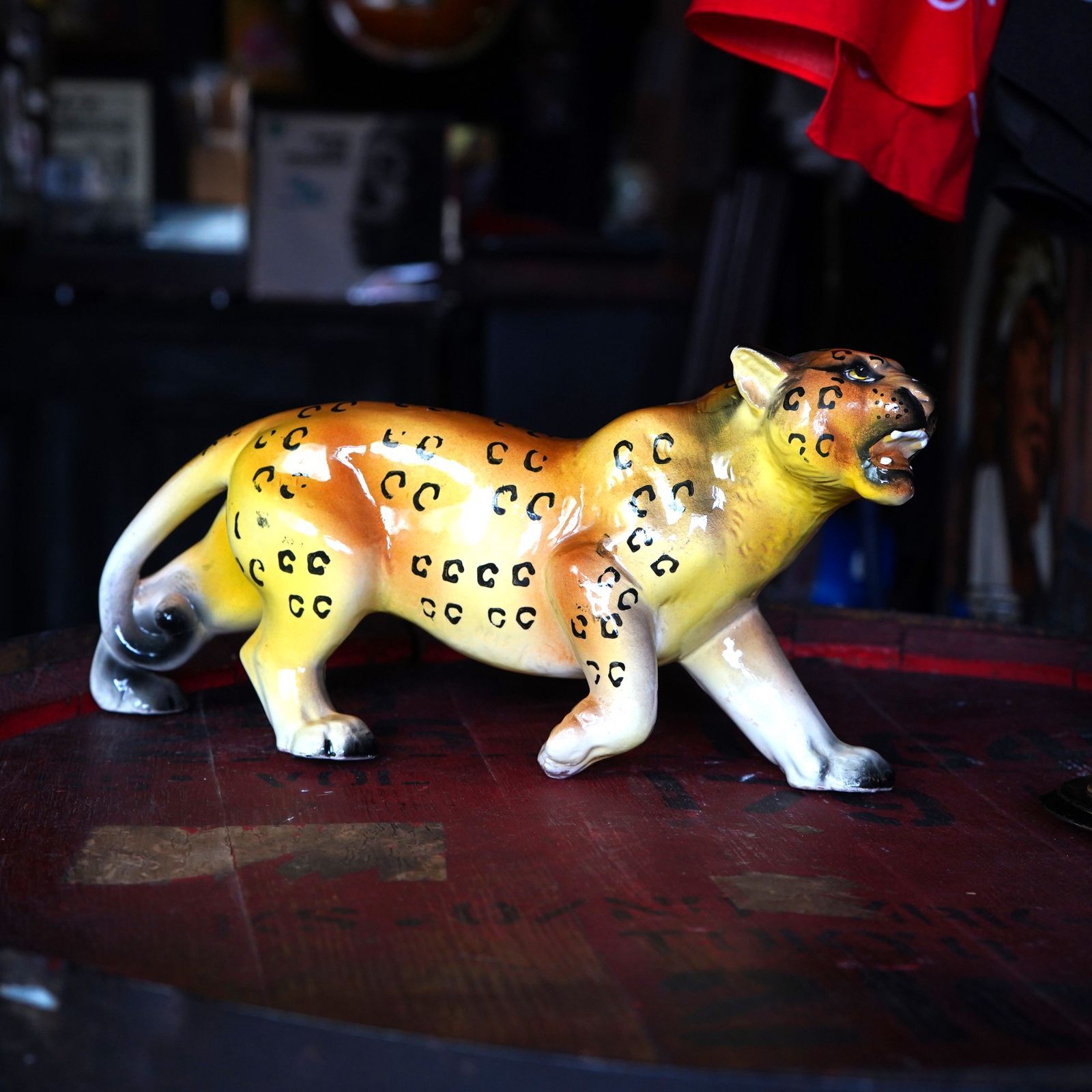 1950 s レオパード オブジェ ヴィンテージ ビンテージ ガレージ コレクション アメリカ雑貨