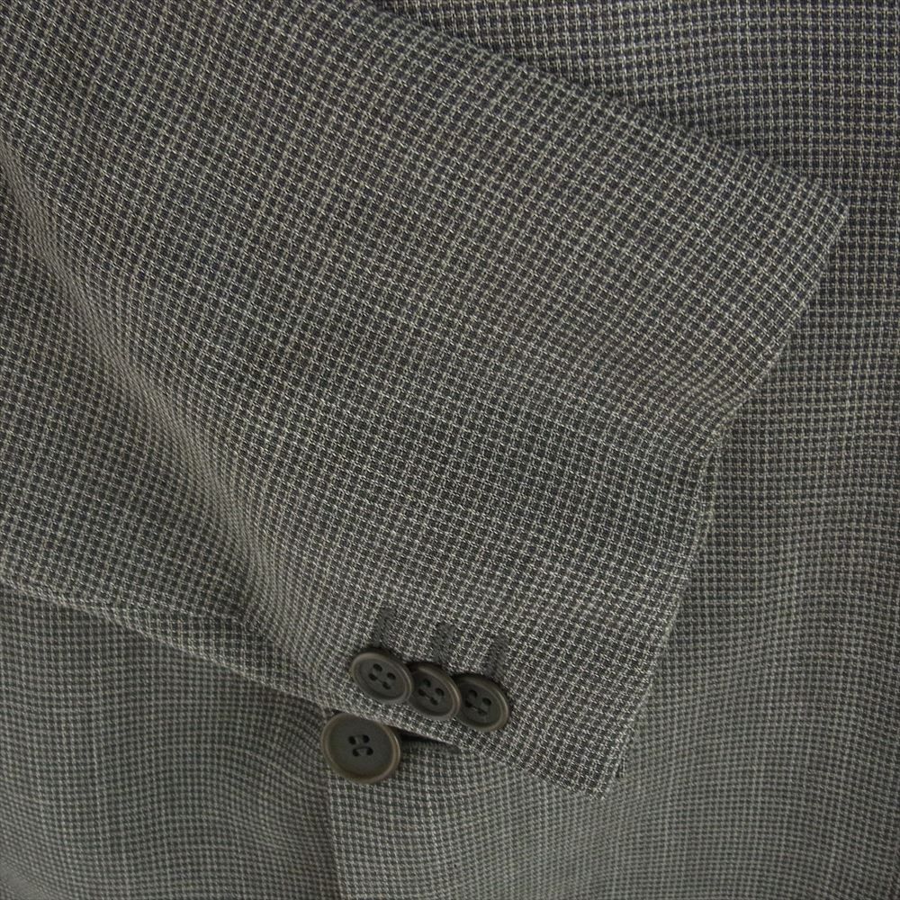 ARMANI COLLEZIONI グレー系 チェック柄 テーラードジャケット Armani